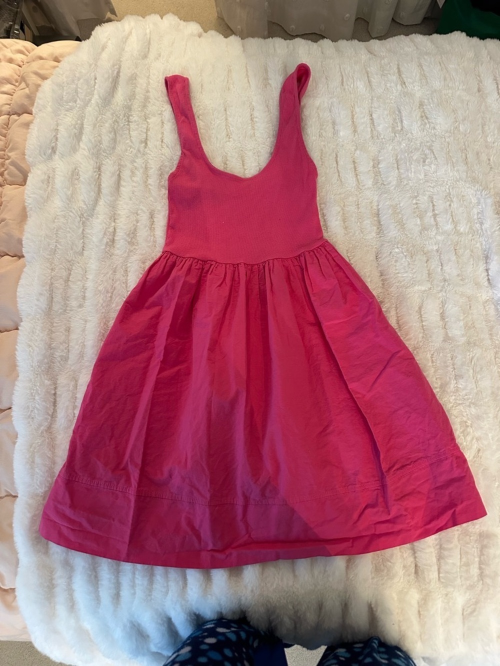 Zara Chalk Pink Sleeveless A-line Mini Dress Size S - Picture 2 of 7